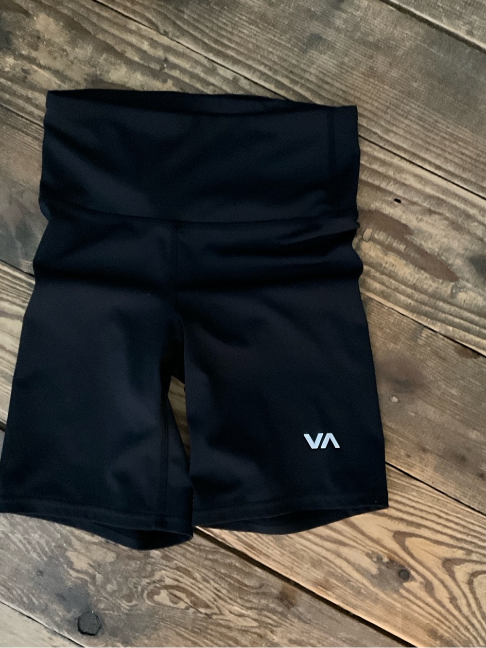 RVCA Black High-Waist Women's Bike Shorts